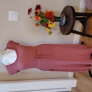 S-M Miche Michette 46" Shoulder-Hem 22" Pit-Pit Coverup W/Hip Level Side Slits